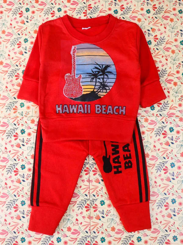 1.5Yr - 4Yrs Beach Red Suit For Kids SG BS85