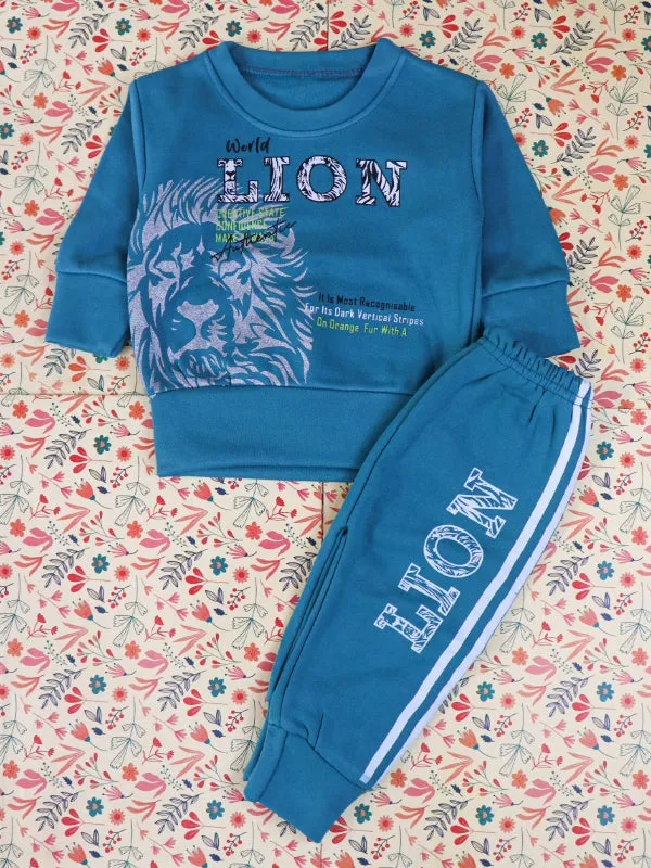 1.5Yr - 4Yrs Lion Sea Green Suit For Kids SG BS88