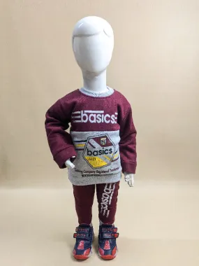 1Yr - 4Yrs Basics Maroon Suit For Kids SG BS113