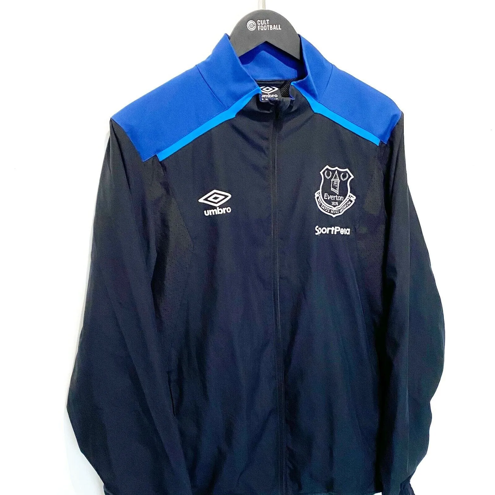 2016/17 EVERTON Vintage Umbro Football Tracksuit Top Jacket (M) Lukaku Era