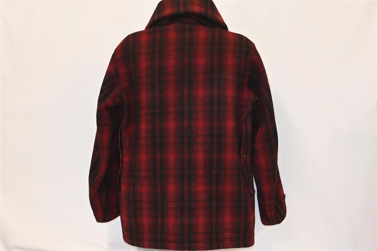 30s Woolrich 501 Plaid Mackinaw Hunting Jacket Extra Large