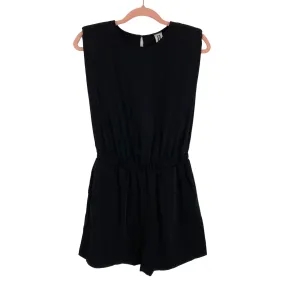 A-New York Black with Shoulder Pads Lehan Romper NWT- Size S (sold out online)