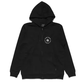 Afends Mens Distorted - Logo Zip Hood