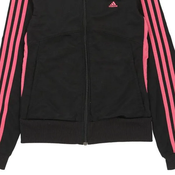 Age 12 Adidas Track Jacket - Medium Black Polyester