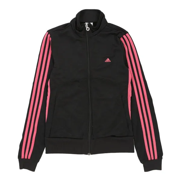 Age 12 Adidas Track Jacket - Medium Black Polyester