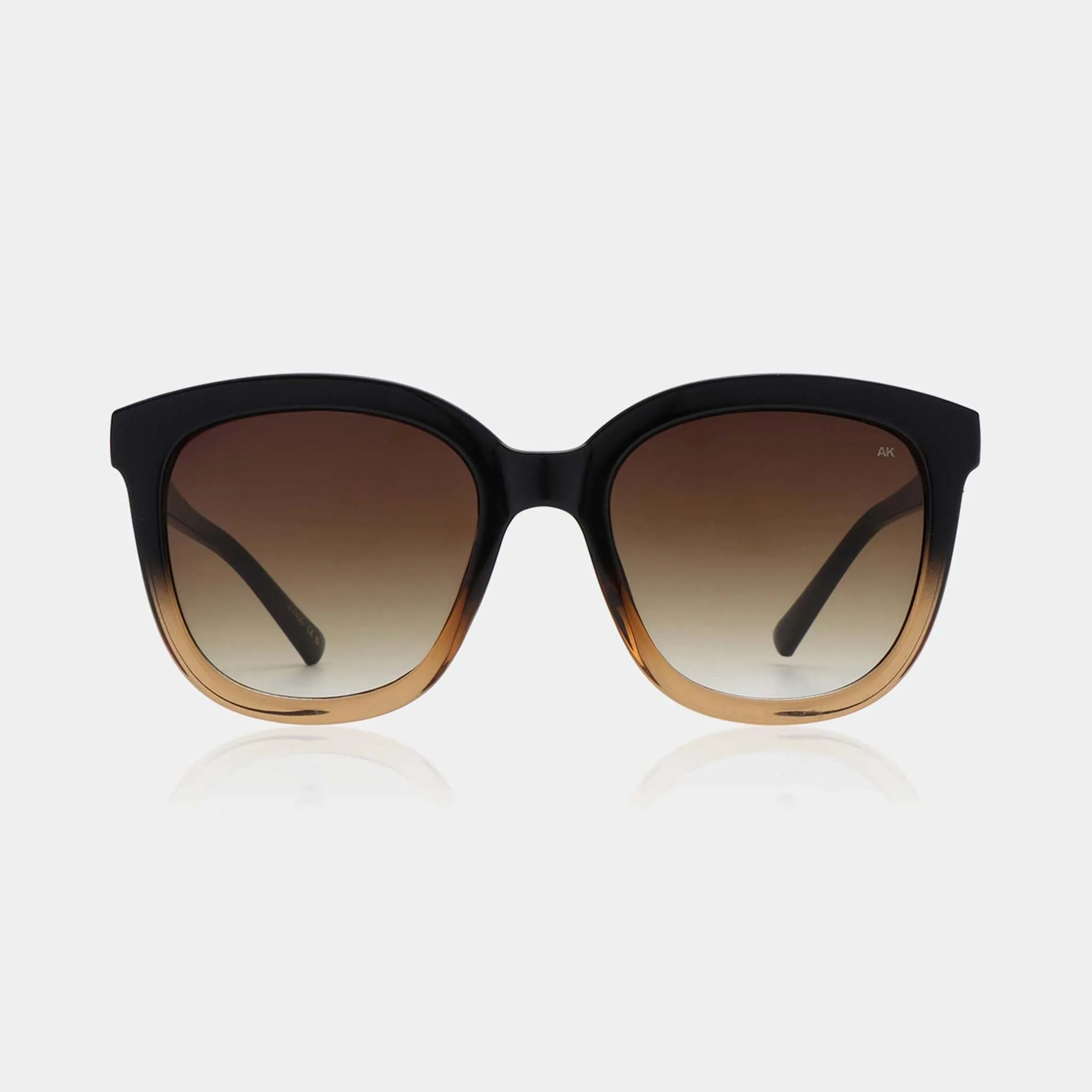 A.Kjaerbede Billy Black Brown Transparent Sunglasses