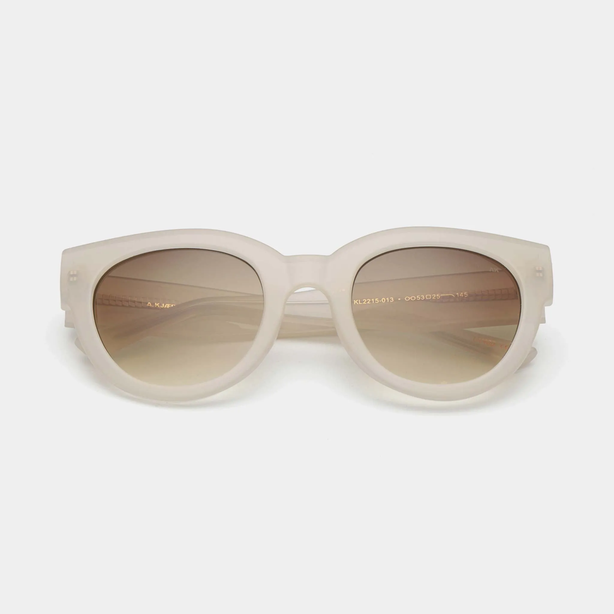 A.Kjaerbede Lilly Cream Bone Transparent Sunglasses