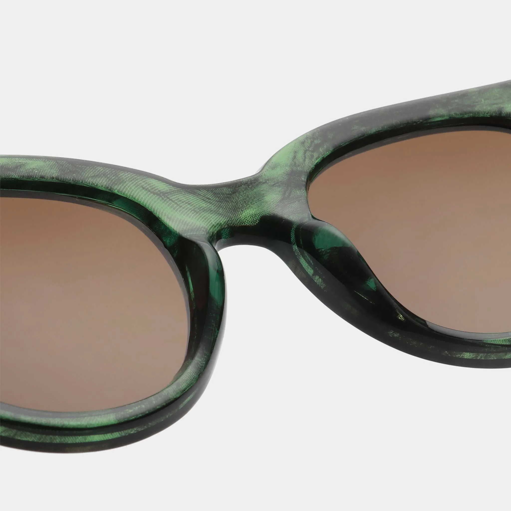 A.Kjaerbede Lilly Green Marble Transparent Sunglasses