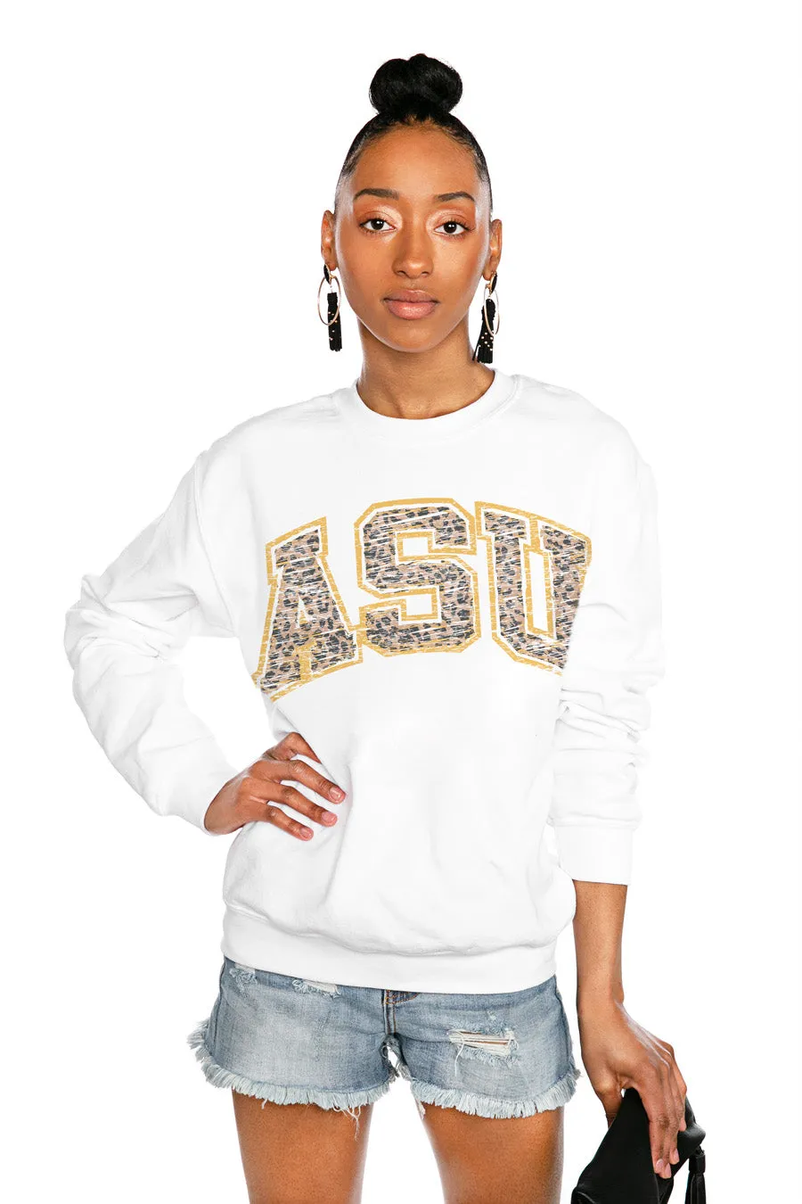 ALBANY STATE GOLDEN RAMS  "SNAP" PERFECT CREW SWEATSHIRT