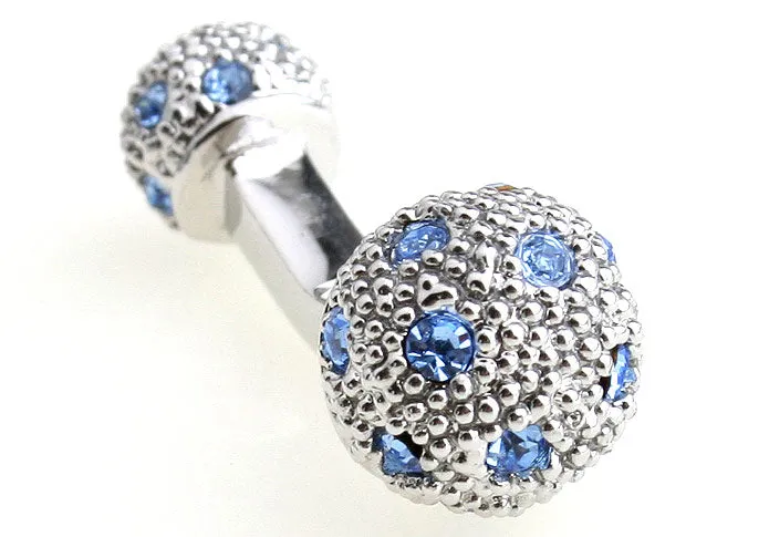 Alexander Powder Blue Rhinestone Cufflinks