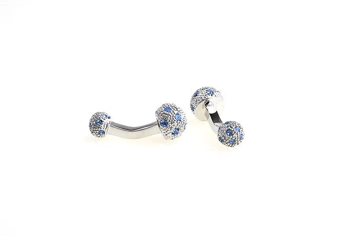 Alexander Powder Blue Rhinestone Cufflinks