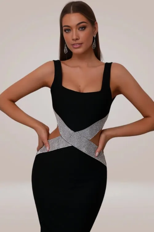 Amor Cutout Bodycon Midi Dress