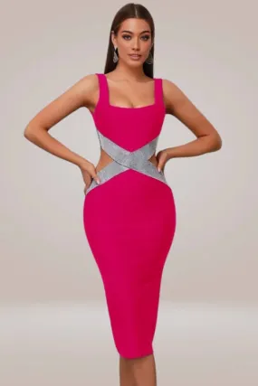 Amor Cutout Bodycon Midi Dress