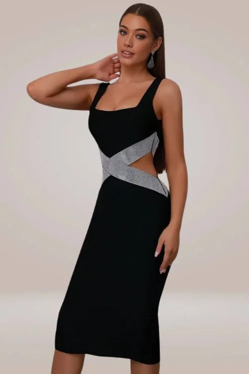 Amor Cutout Bodycon Midi Dress