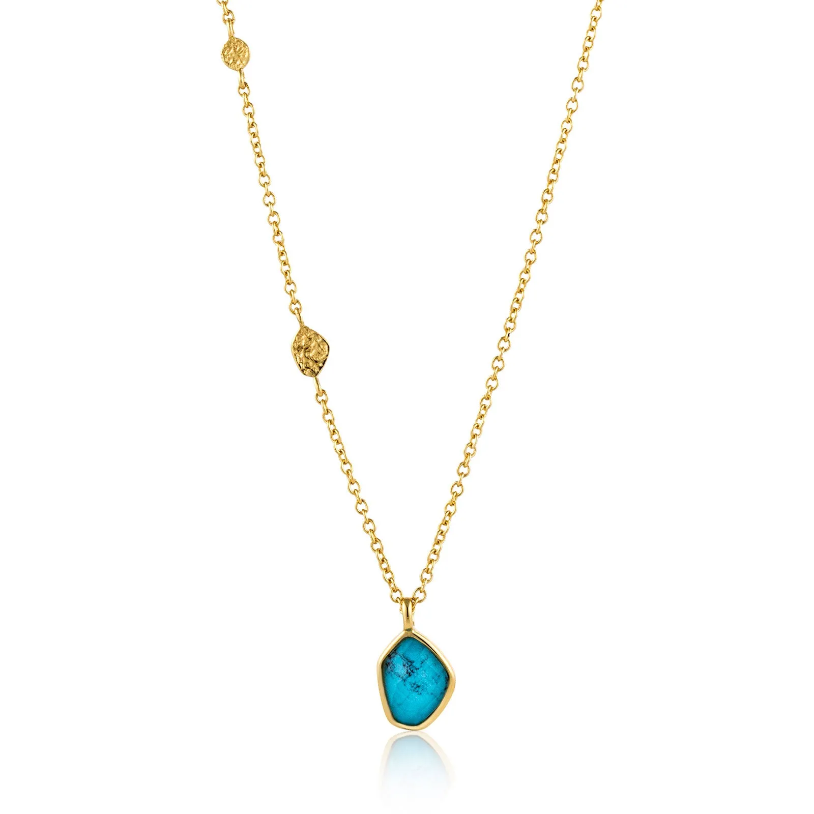 Ania Haie Sterling Silver & Gold Plated Turquoise Necklace