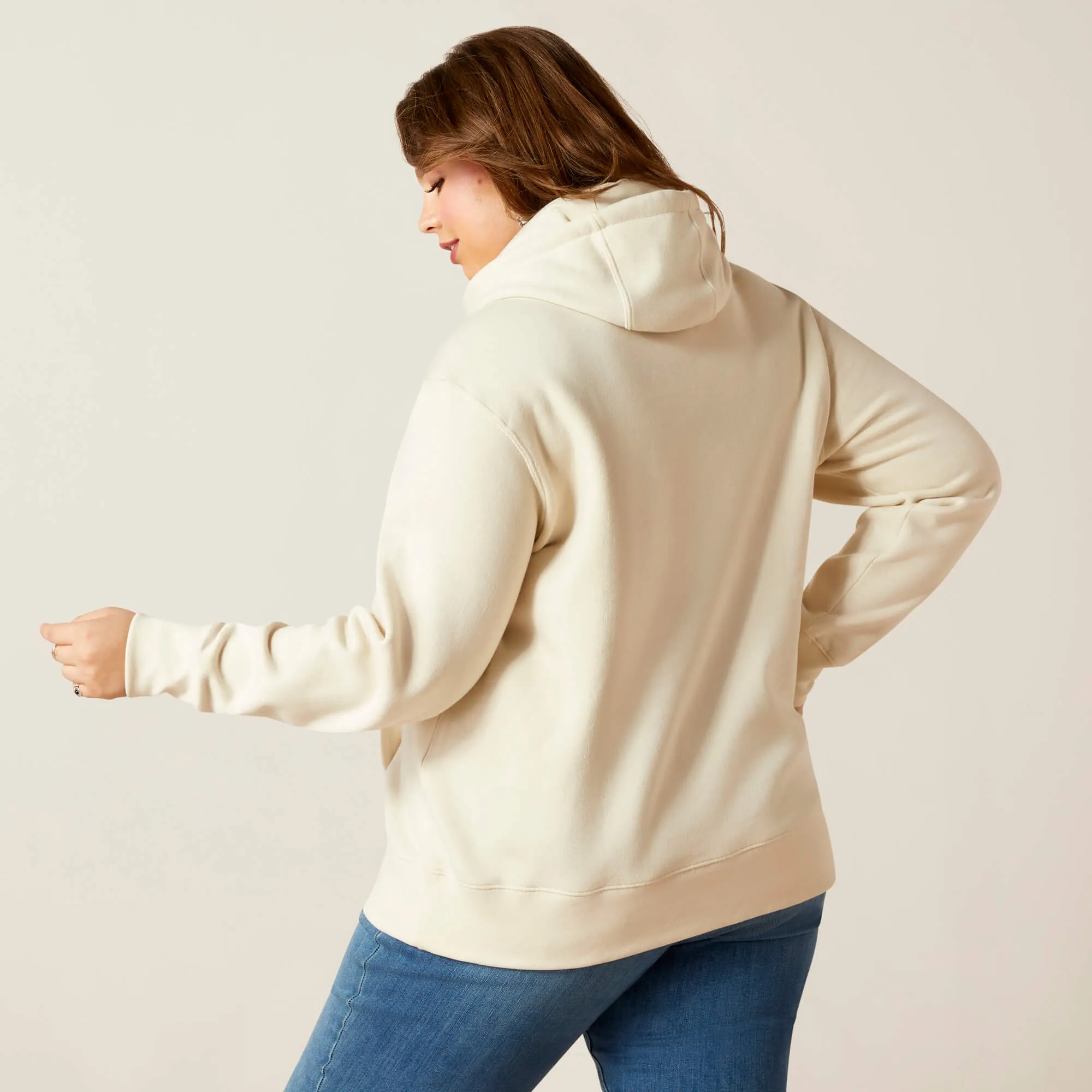 Ariat Women's REAL White Onyx Fading Lines Hoodie