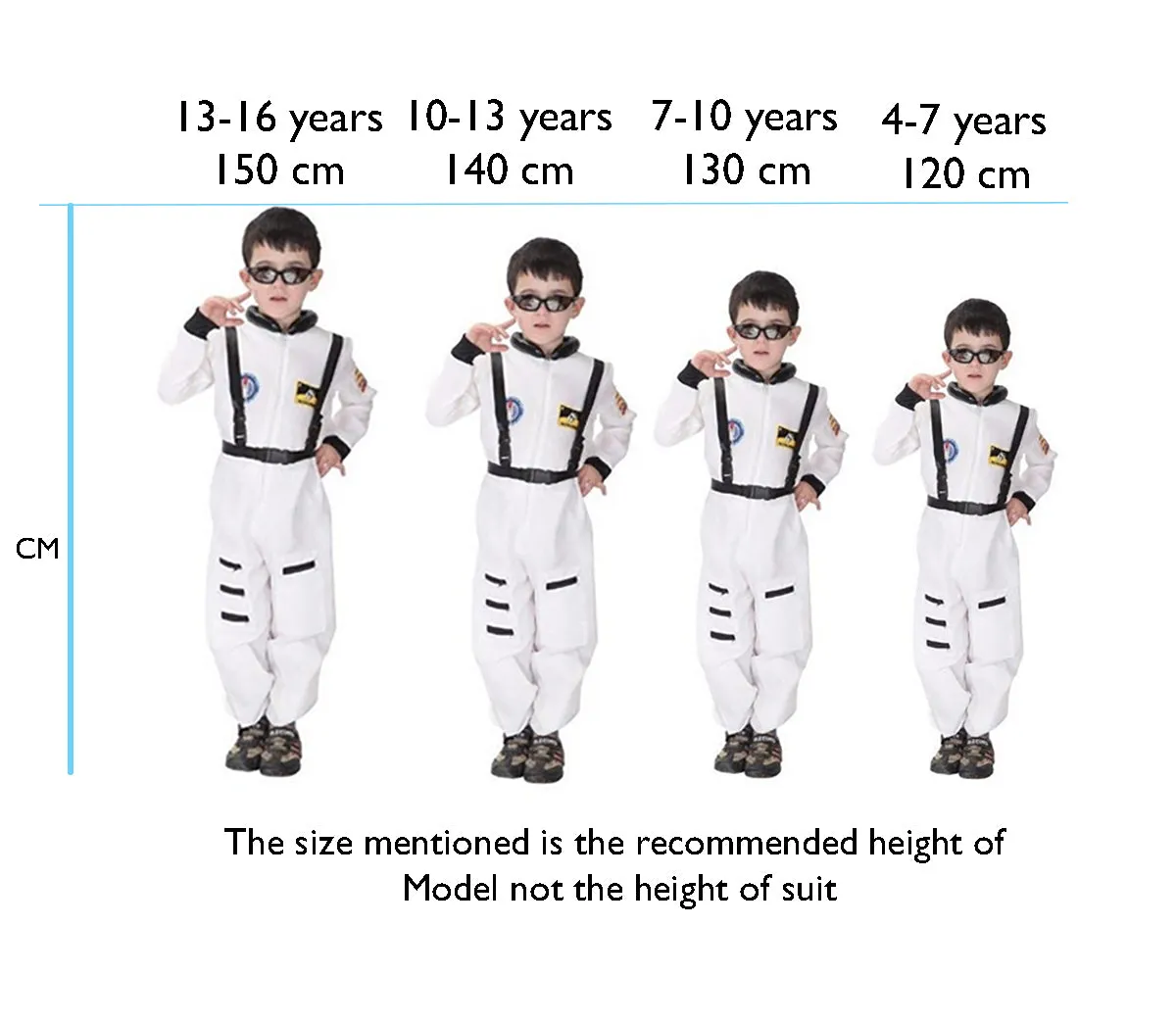 Astronaut suit Profession Cosplay outfit for Kids Orange