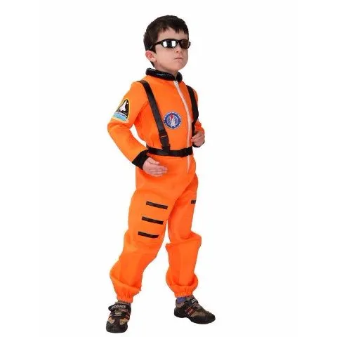 Astronaut suit Profession Cosplay outfit for Kids Orange