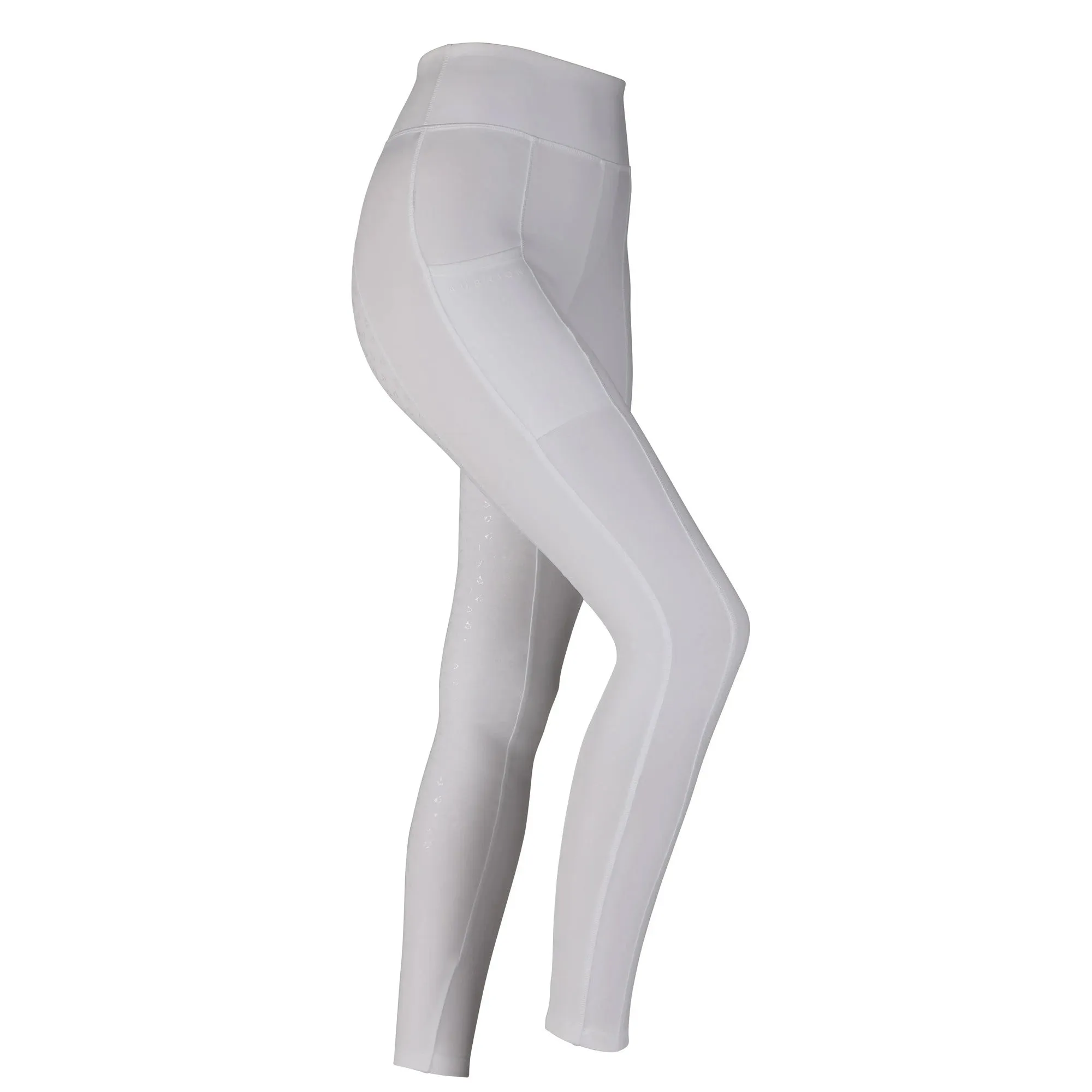 Aubrion Maids Hudson Riding Tights - White