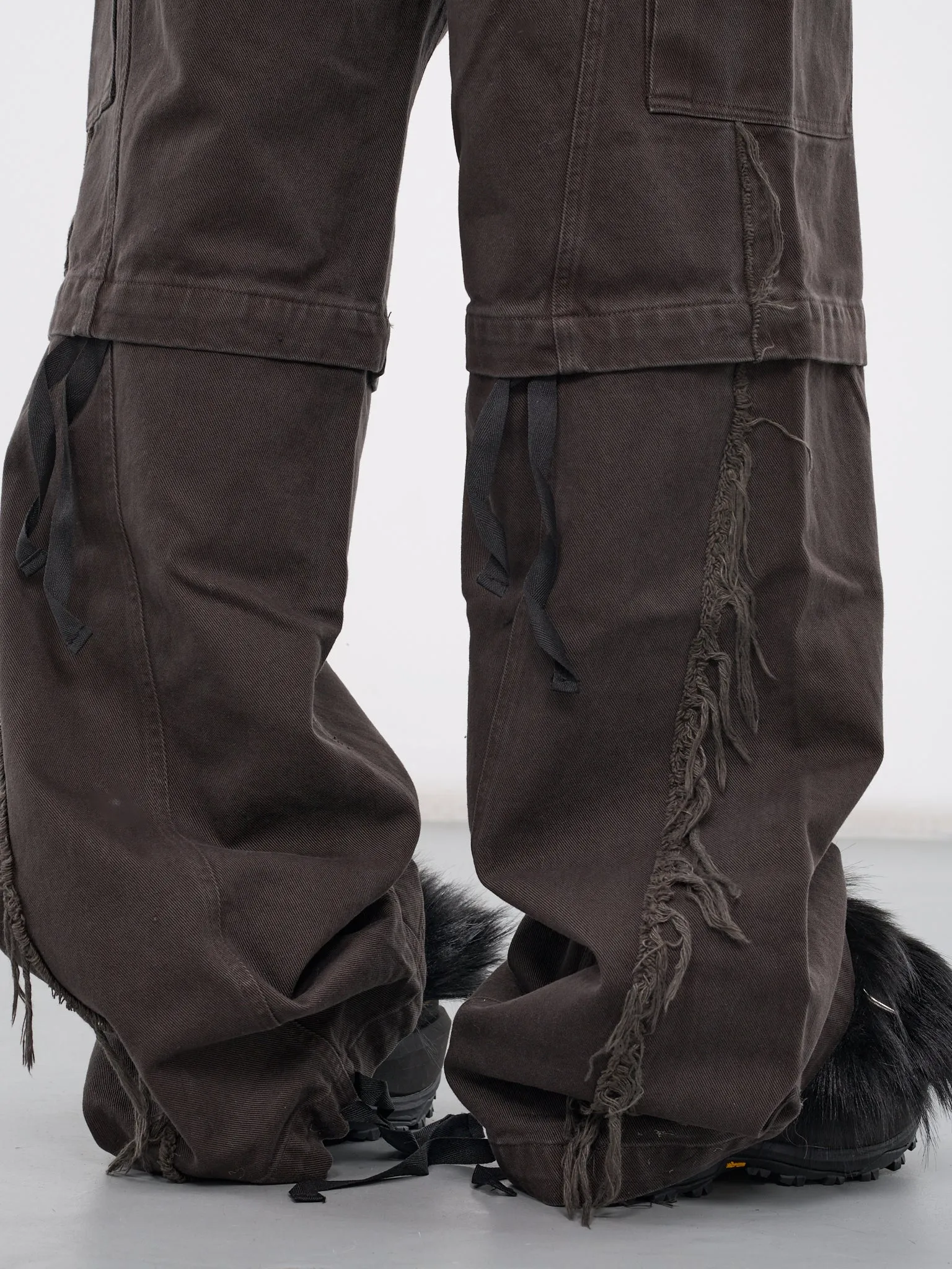 Baggy Cargo Pants (1060801521-DARK-BROWN-CANVAS)