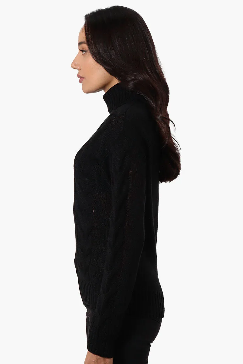 Beechers Brook Knit Turtleneck Pullover Sweater - Black