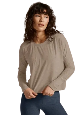 Beyond Yoga Featherweight Daydreamer Pullover - Birch Heather