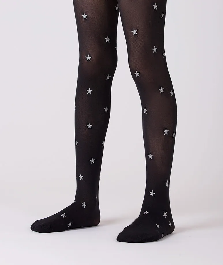 Black Stars Kids Tights