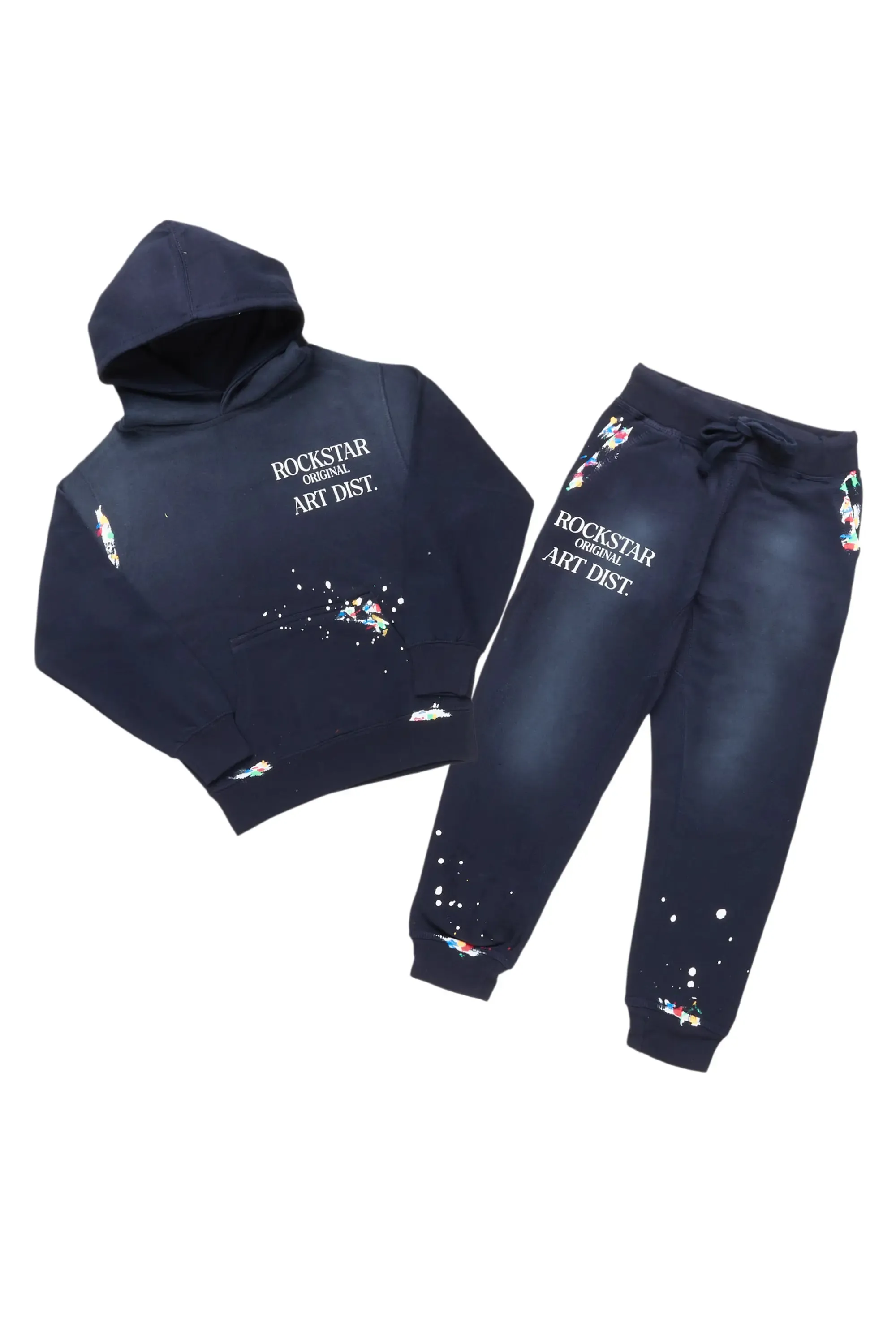 Boys Palmer Navy Hoodie Track Set