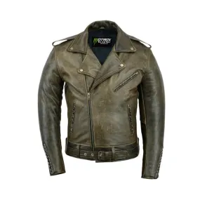 Brando Leather Jacket Hot New Vintage Black Edition