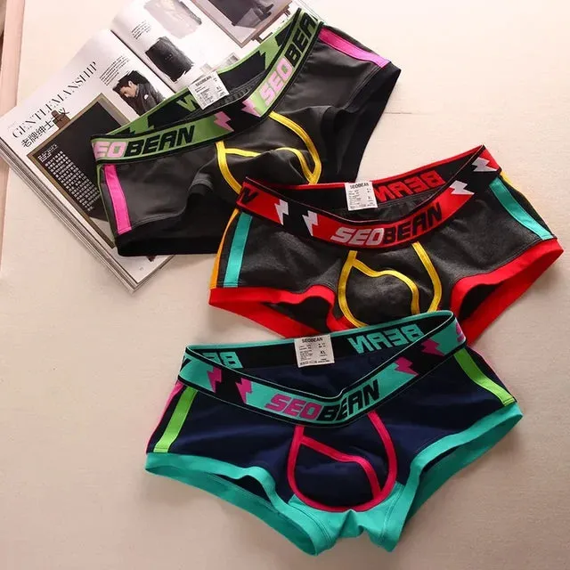 Breathable Cotton Spandex 3Pcs Boxer Set