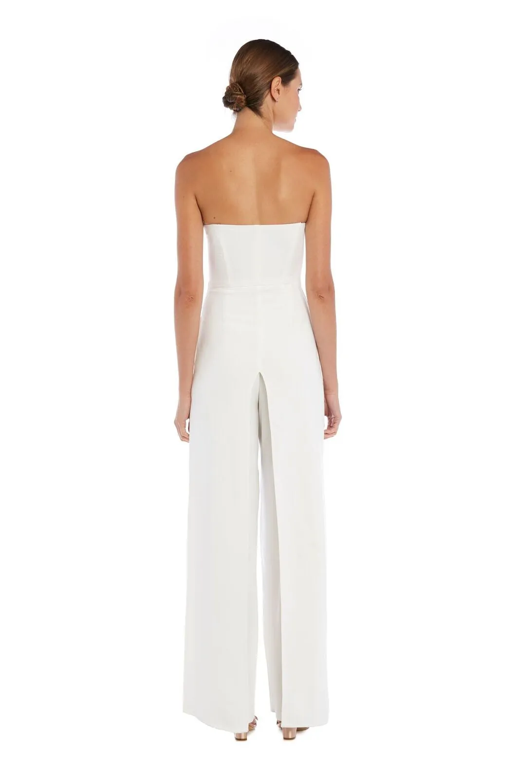 Bustier Jumpsuit with Overlay