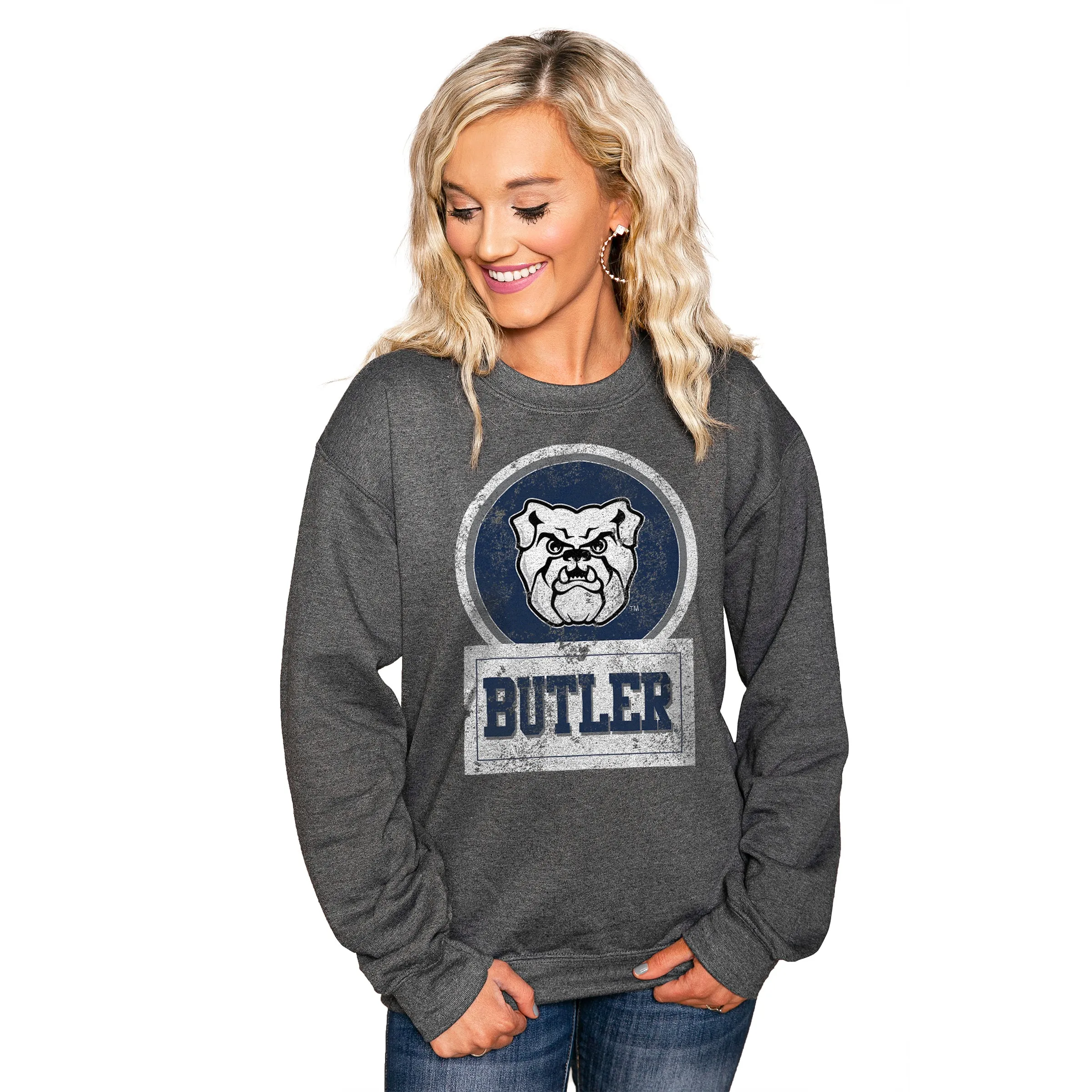 BUTLER BULLDOGS "GOOD VIBES" PERFECT CREW SWEATSHIRT