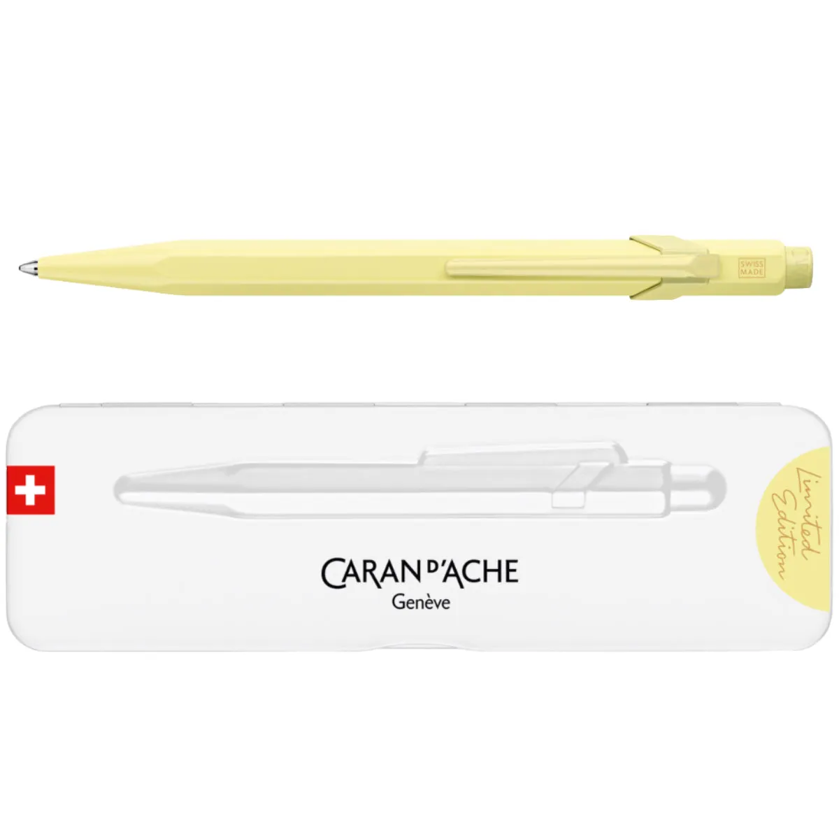 CARAN d'ACHE 849 Ballpoint Pen CLAIM YOUR STYLE, Icy Lemon - Limited Edition