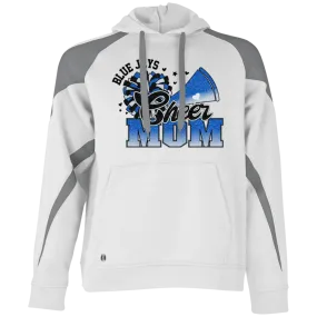 Cheer Mom 229546 Athletic Colorblock Fleece Hoodie