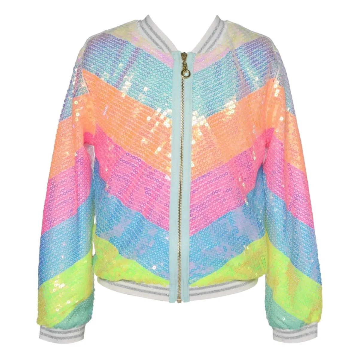 CHEVRON SEQUIN JACKET