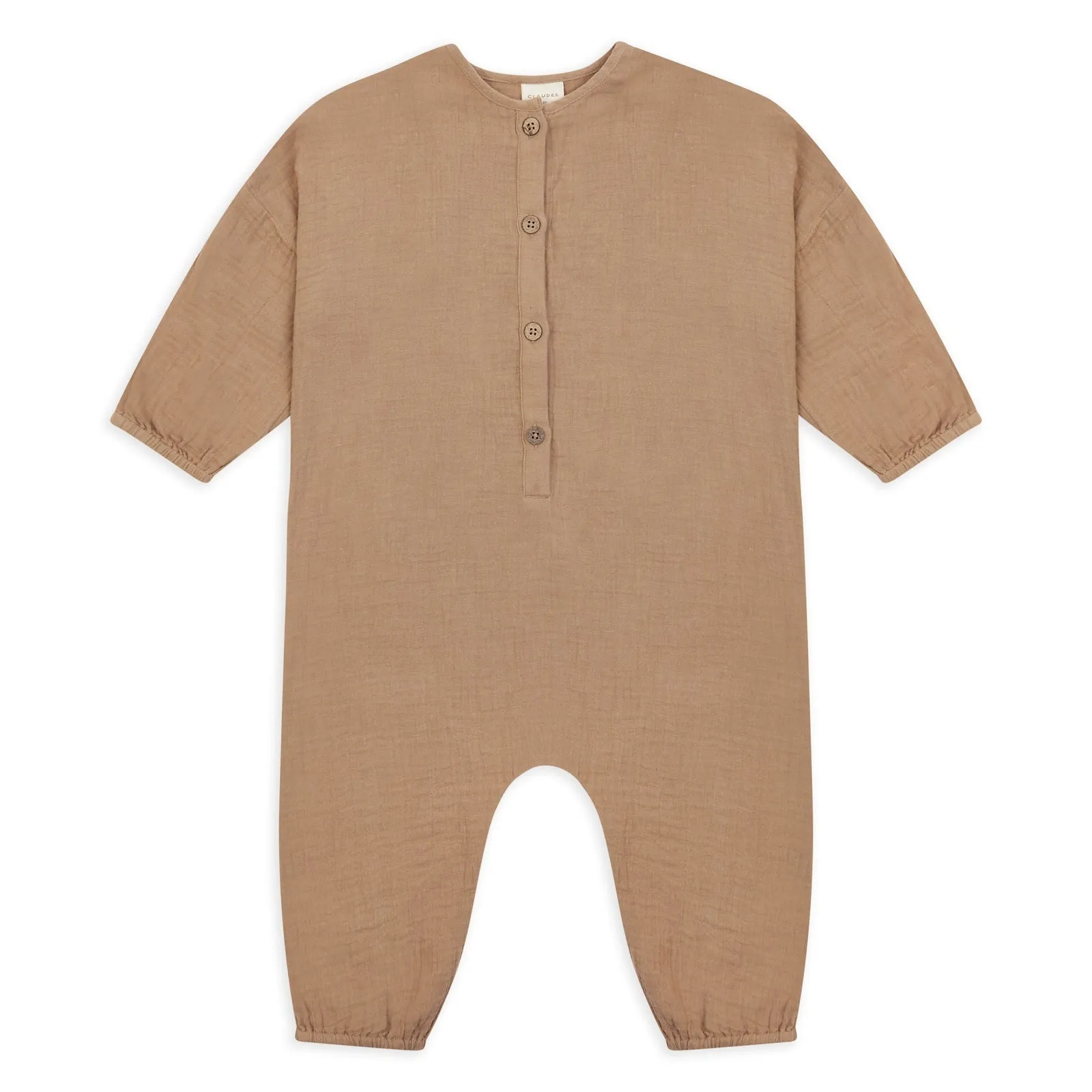 Claude & Co Gauze Jumpsuit and  Collar- Fawn | Claude & Co