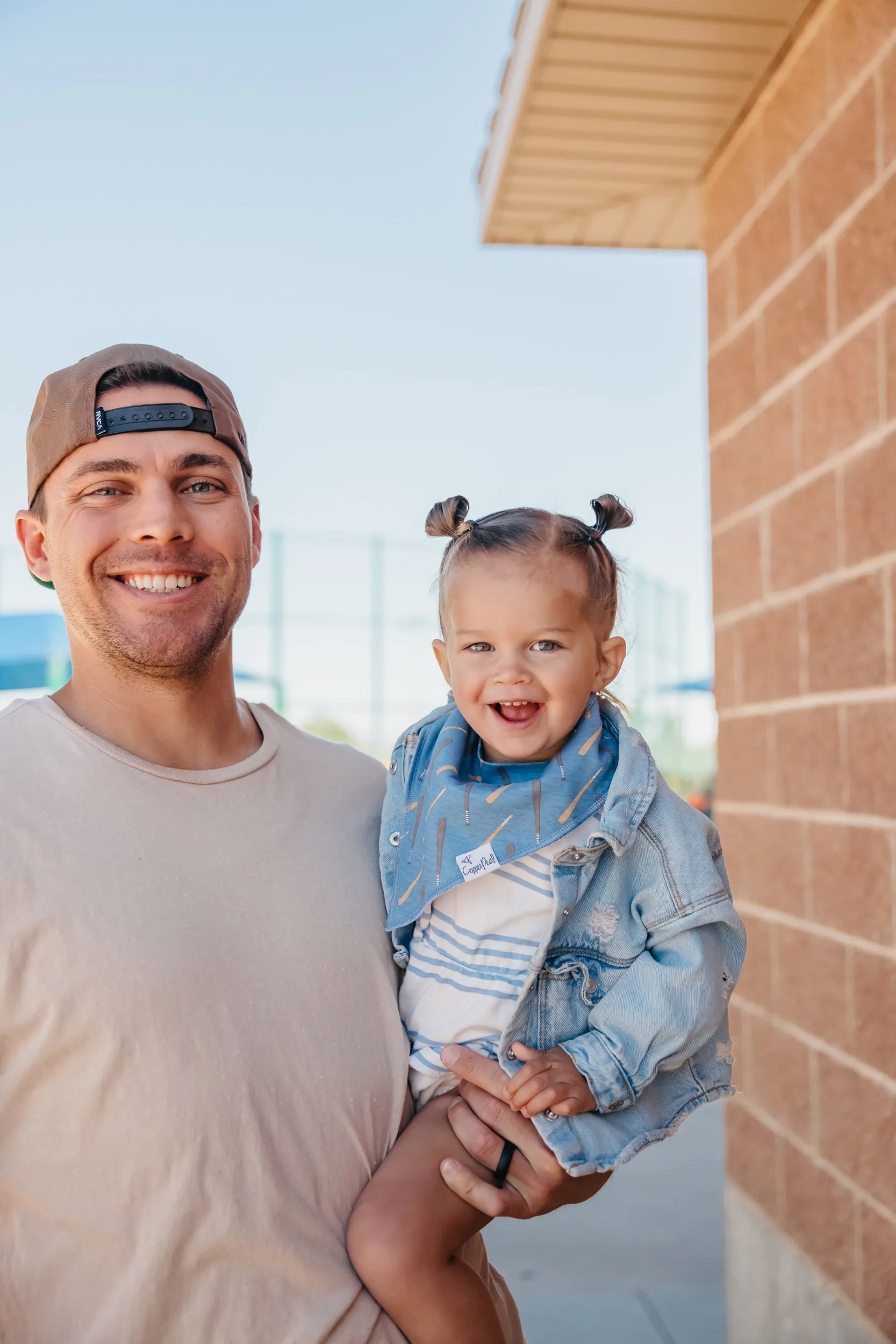 Copper Pearl Baby Bandana Bibs | Slugger