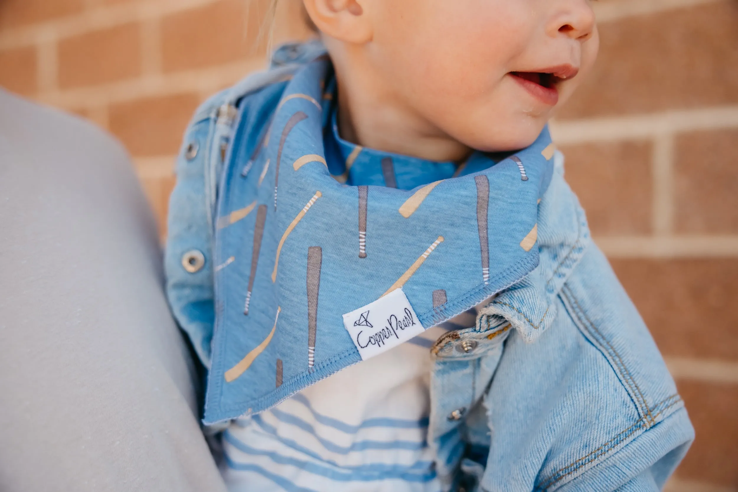 Copper Pearl Baby Bandana Bibs | Slugger