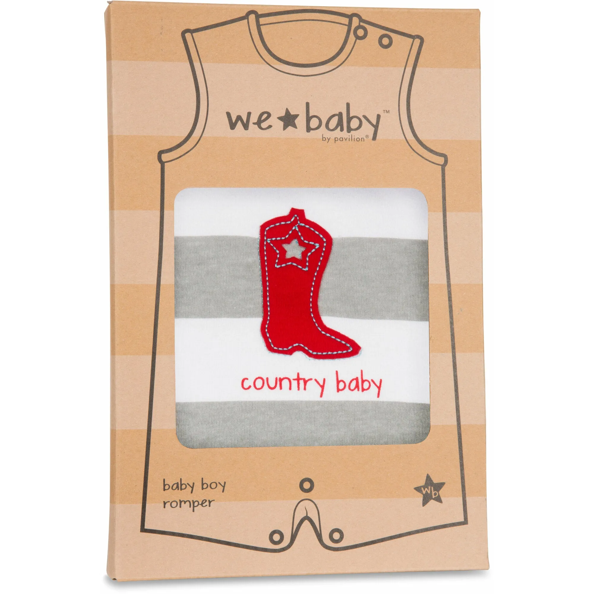 Country Baby Boy Romper