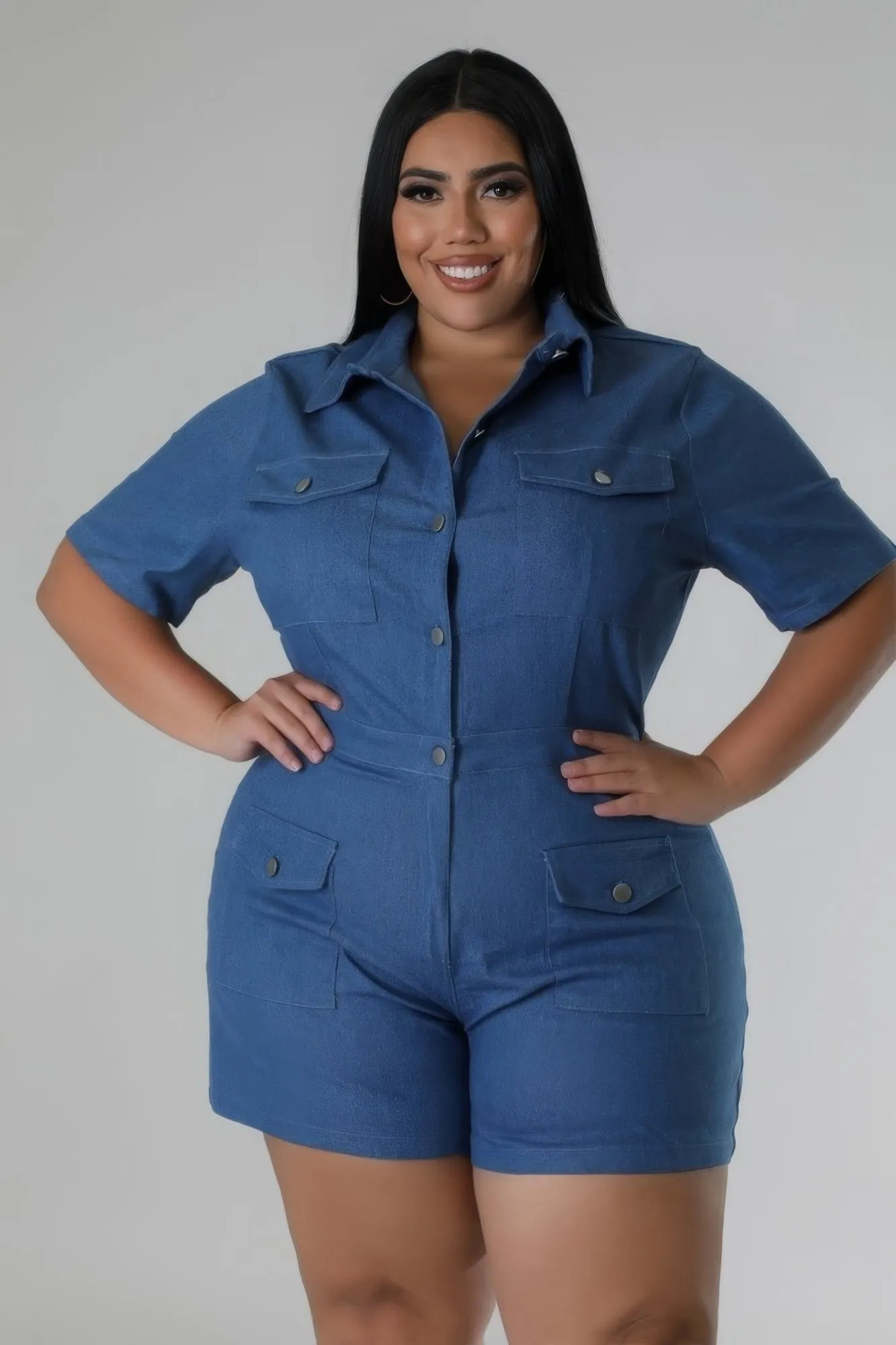 Denim Day Party Romper