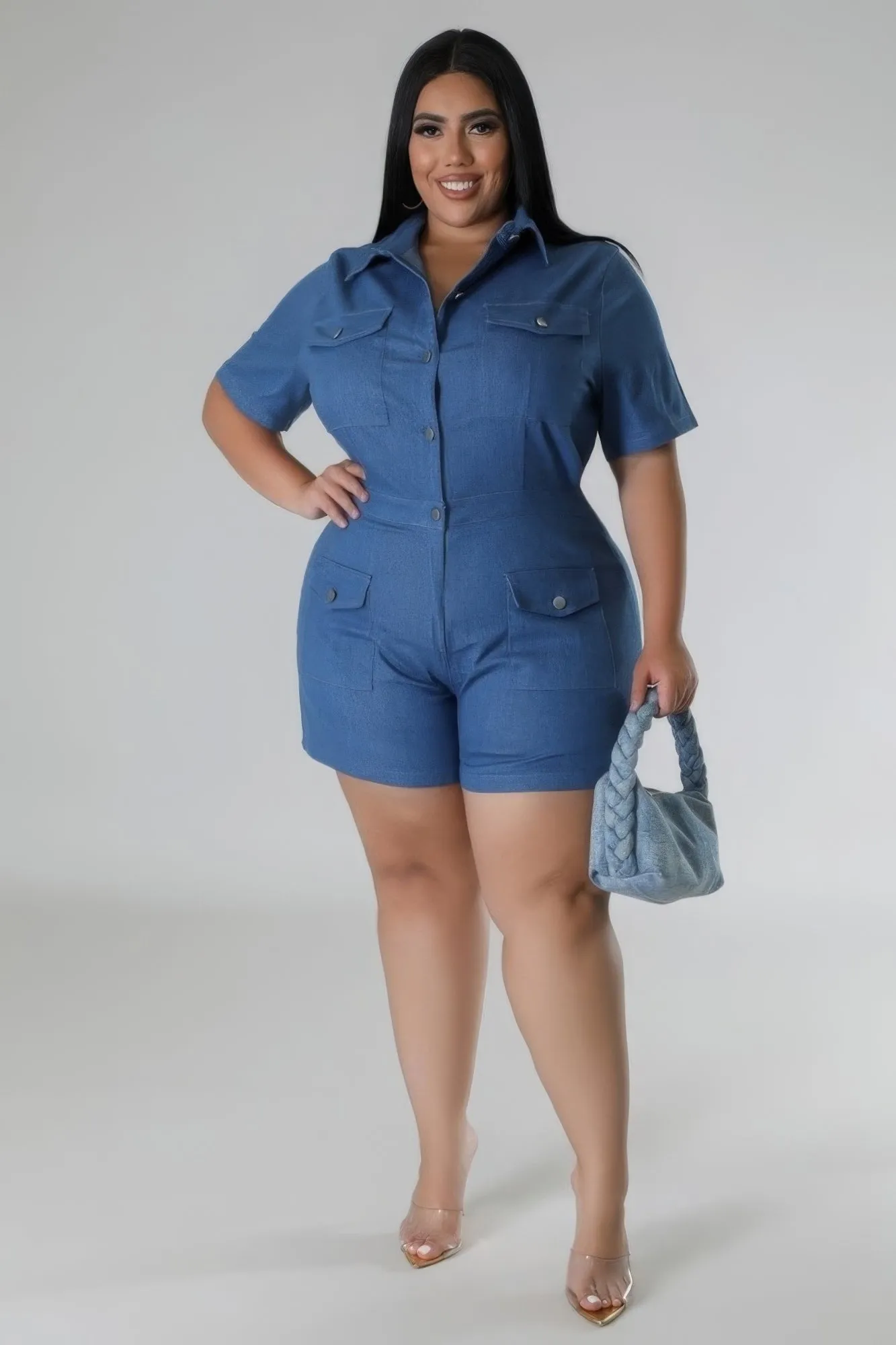 Denim Day Party Romper