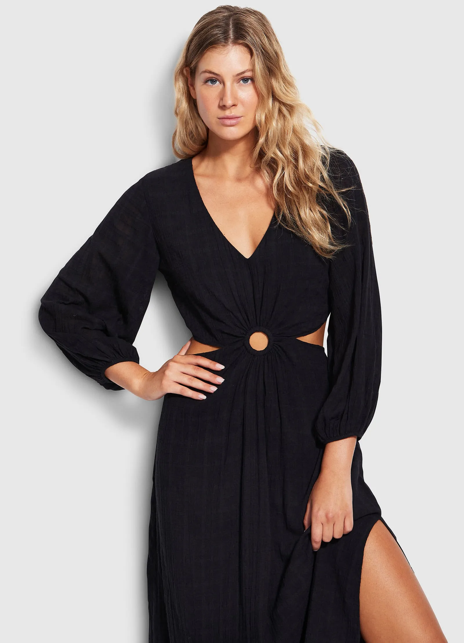 Drifter Cut Out Dress  - Black