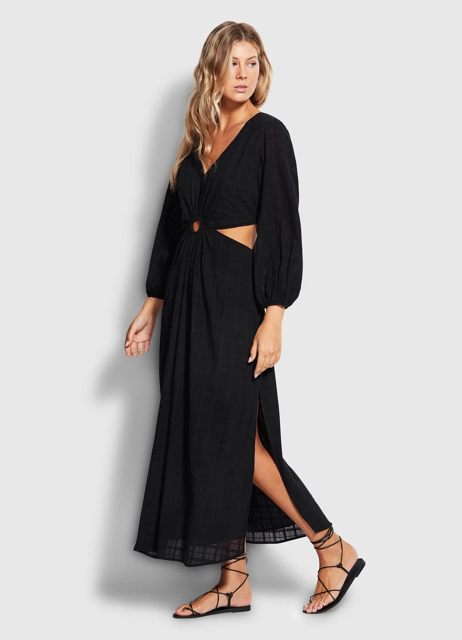 Drifter Cut Out Dress  - Black