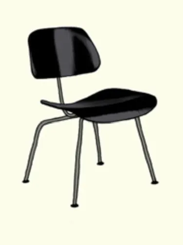 Eames Chairs #4 Silkscreen by Zane Thomas