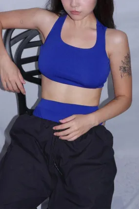 Electric Blue Essential Crop Top