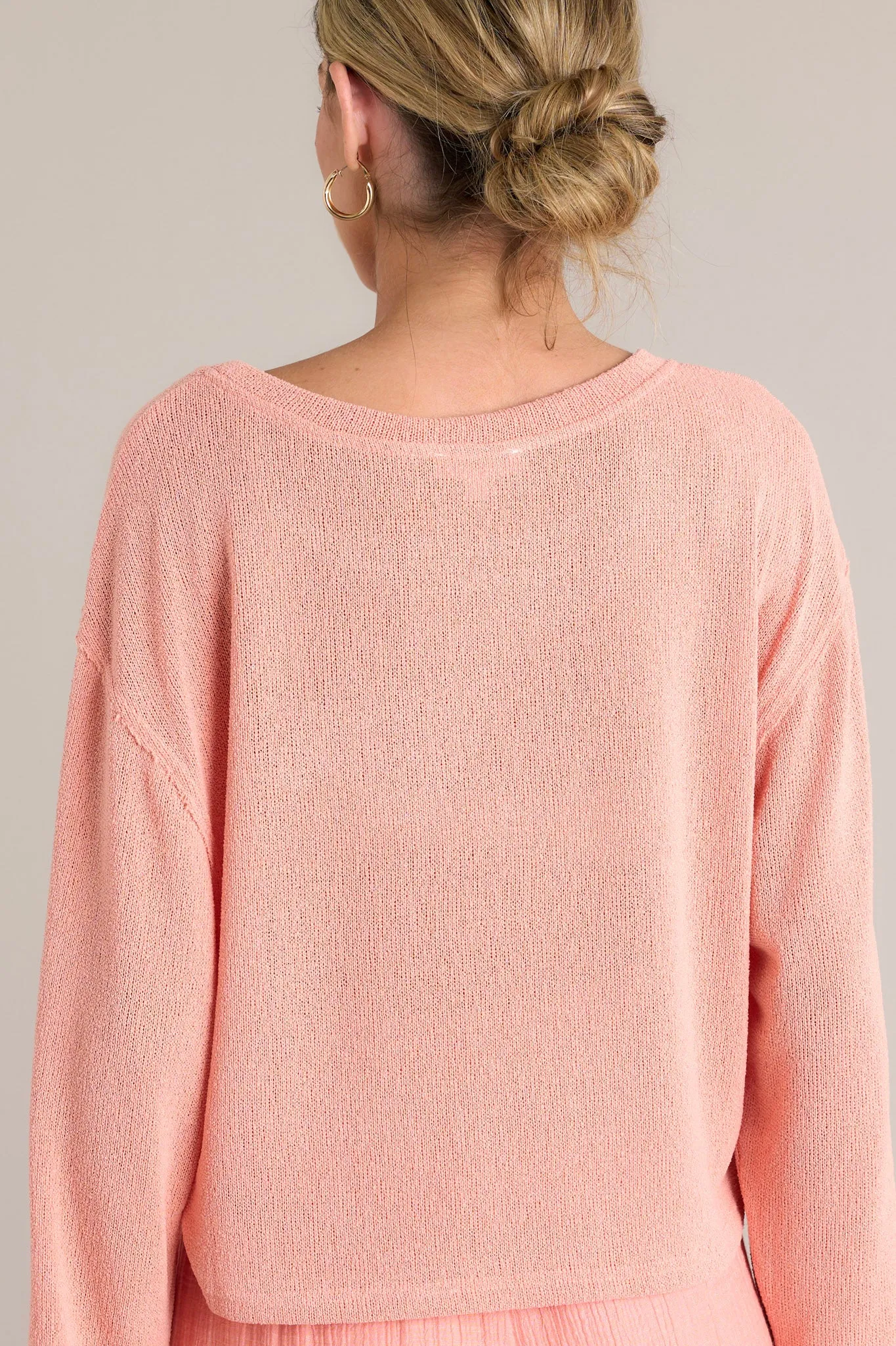 Embrace The Journey Orange Peach Knit Top