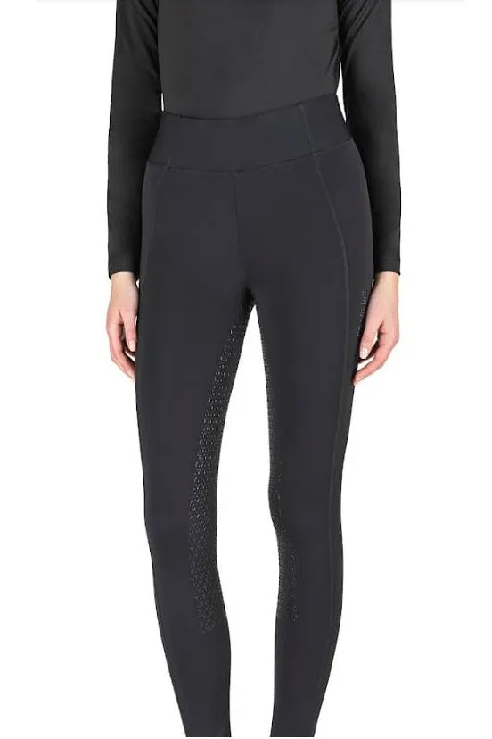 Equiline Ladies Full Grip Riding Tights Gulf Black