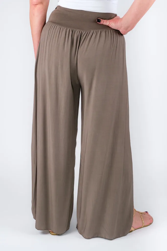 Evalyn Viscose Side Slit Pant (PL216)