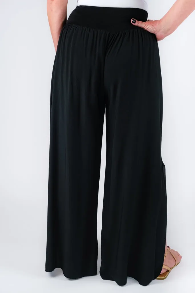 Evalyn Viscose Side Slit Pant (PL216)