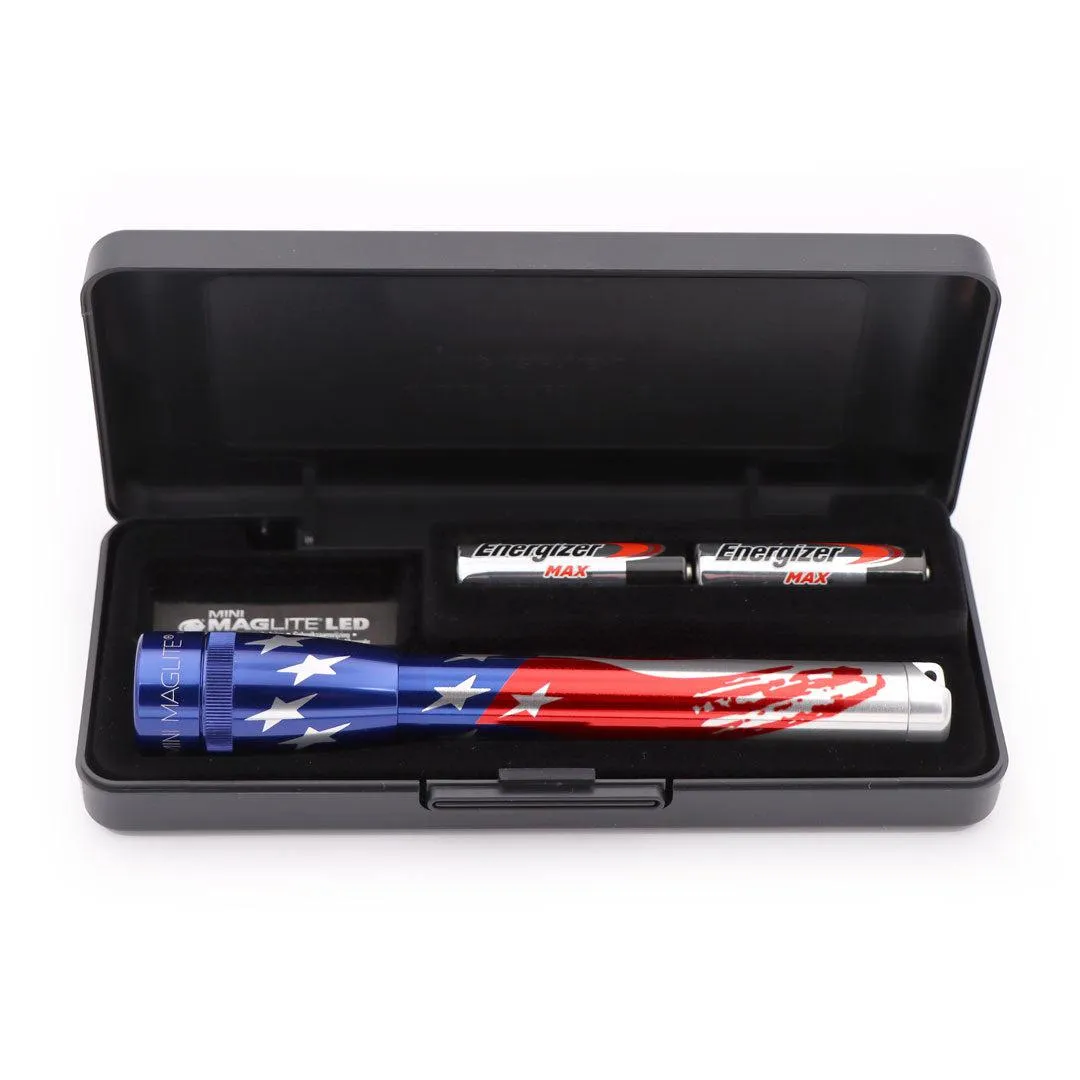 Flag-lite Limited Edition Mini Maglite LED Flashlight